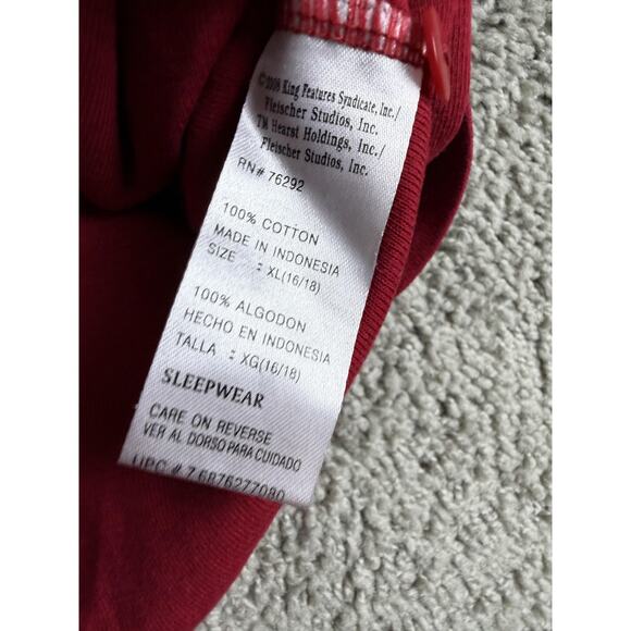 Betty Boop Coca Cola Shirt Womens XL Red Sleepwear V Neck Graphic Cartoon - Picture 6 of 12